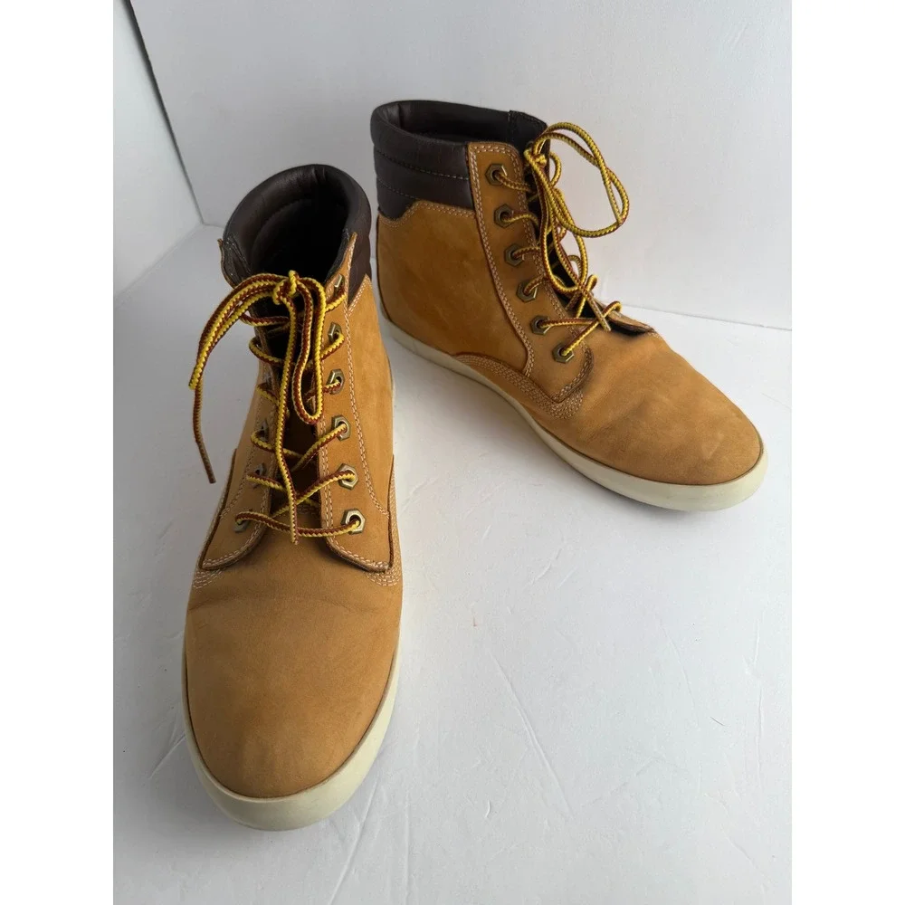 Timberland Daauset Chukka Boots Women's 9.5 Wheat Nubuck Leather Sneaker Boot